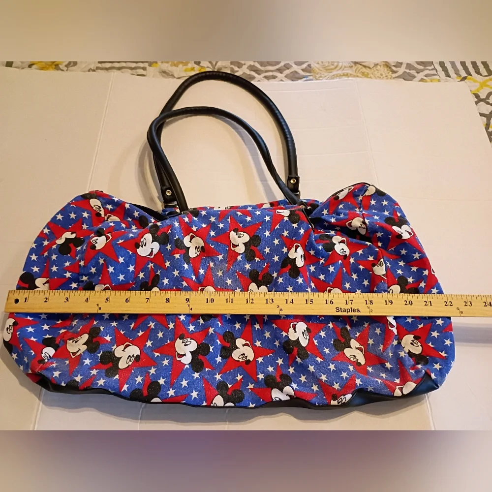 VTG Disney Mickey Mouse Blue‎ Tote Bag Sz L